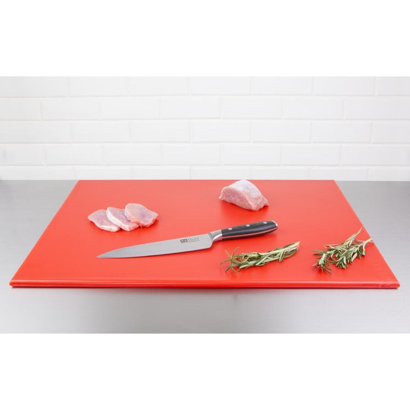 Hygiplas High Density Chopping Board Red - 600x450x12mm