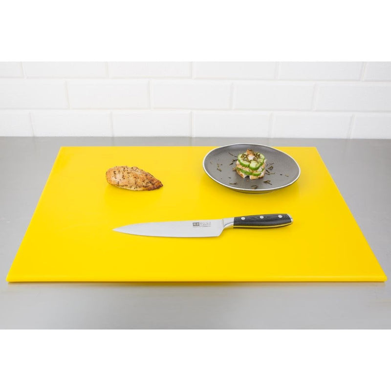 Hygiplas High Density Chopping Board Yellow - 600x450x12mm