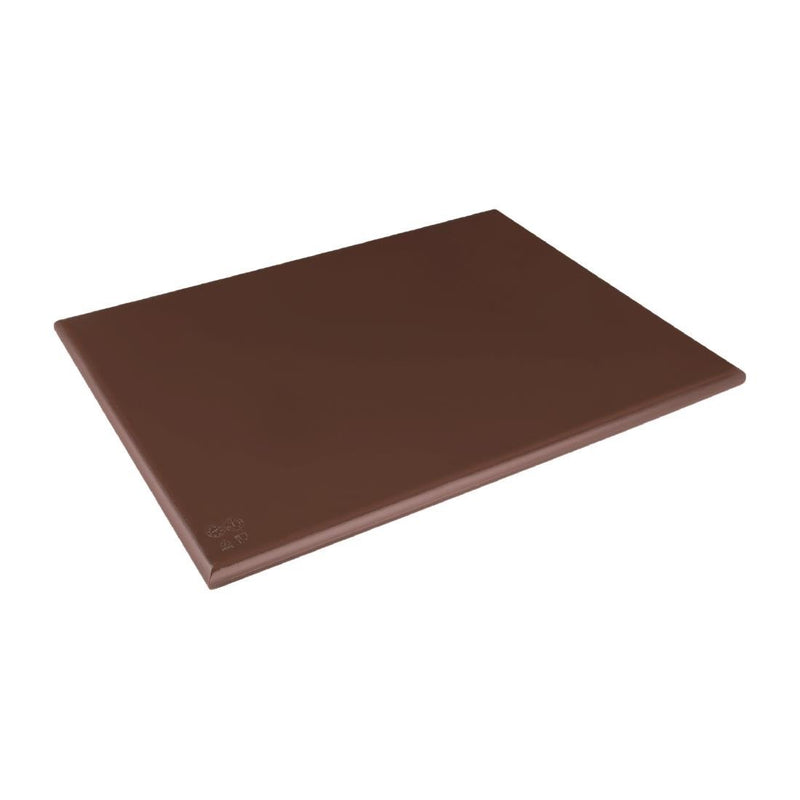 Hygiplas Extra Thick Low Density Chopping Board Brown - 600x450x20mm