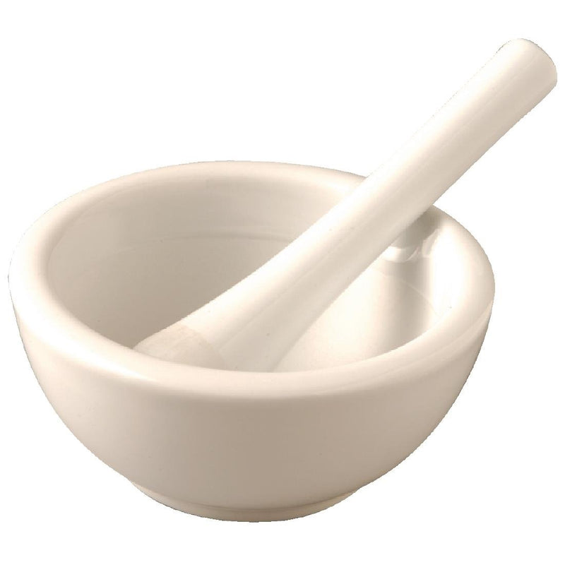 Vogue Porcelain Pestle and Mortar 115mm