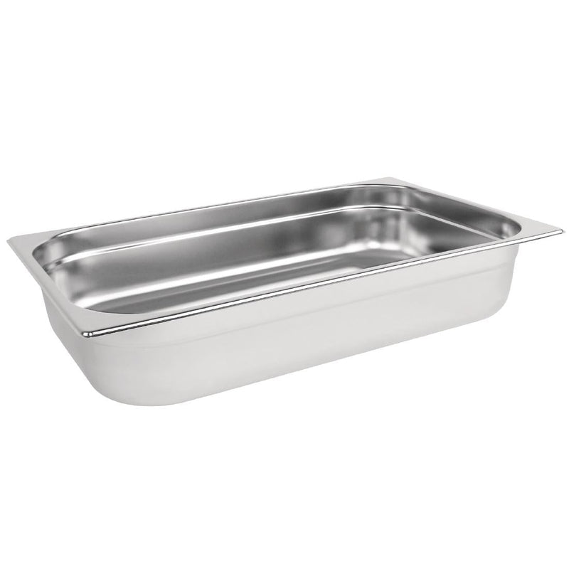 Vogue Stainless Steel 1/1 Gastronorm Tray 100mm