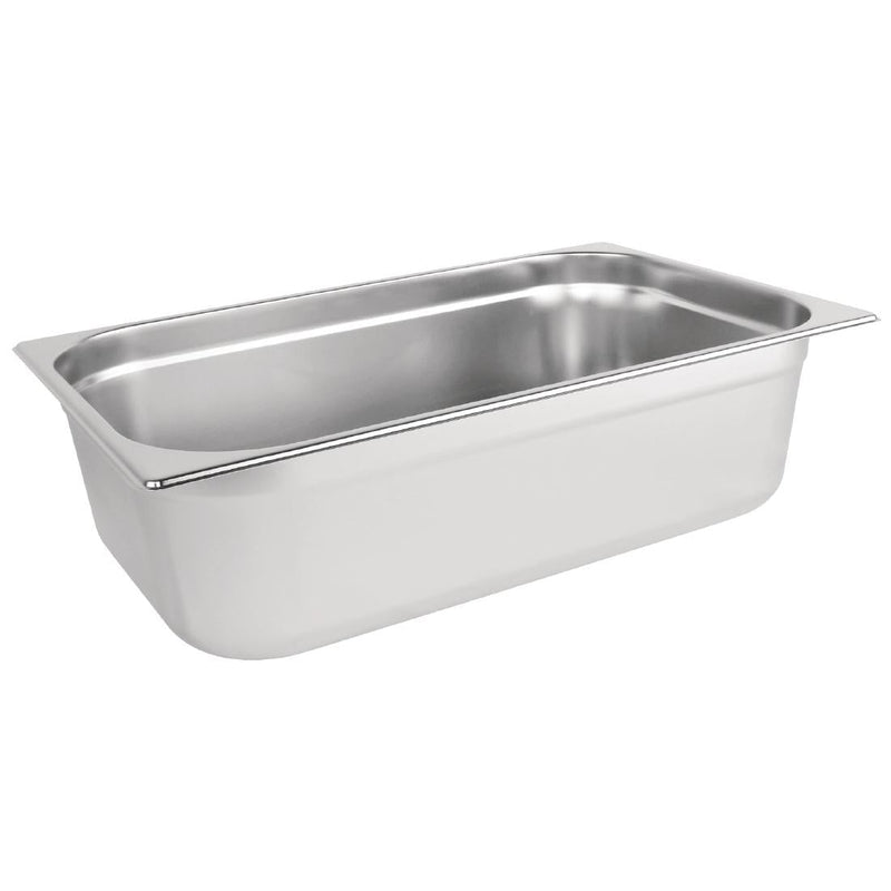 Vogue Stainless Steel 1/1 Gastronorm Tray 150mm