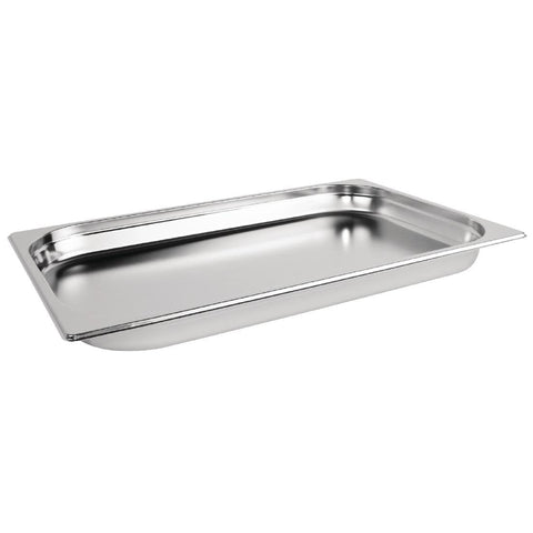 Vogue Stainless Steel 1/1 Gastronorm Tray 40mm