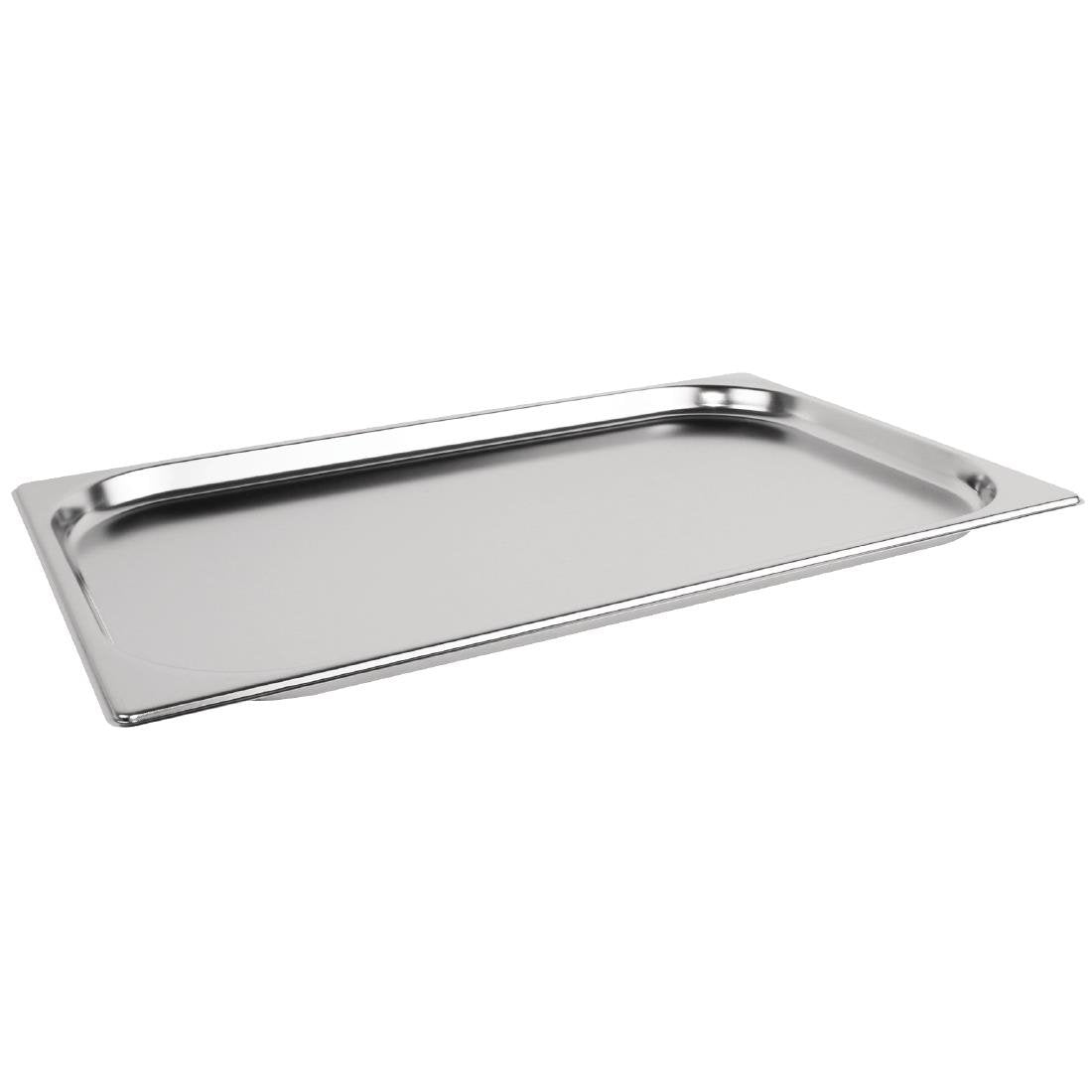 Vogue Heavy Duty Stainless Steel 1/1 Gastronorm Tray 20mm