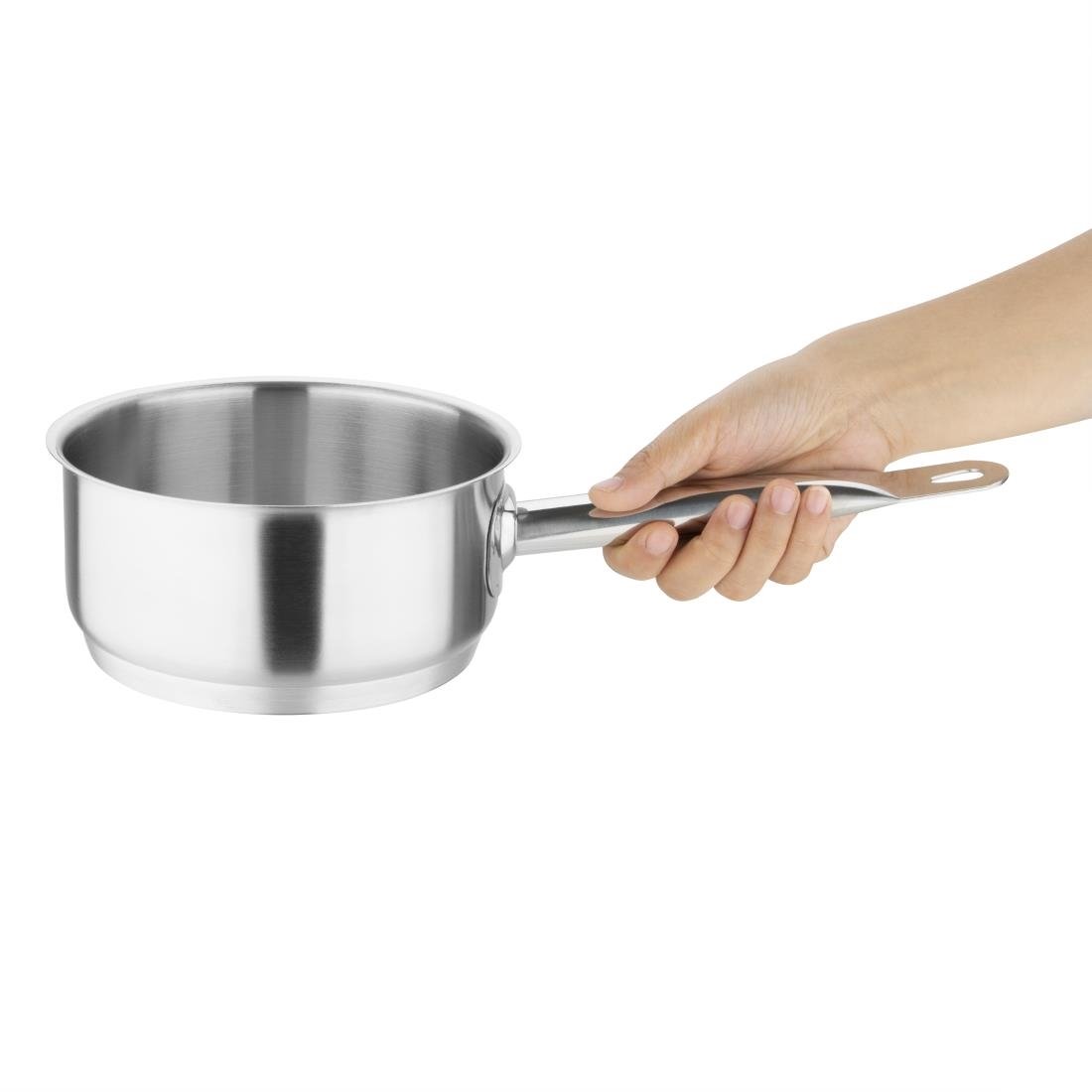 Vogue Stainless Steel Saucepan 1.5Ltr