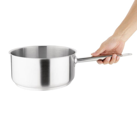 Vogue Stainless Steel Saucepan 5Ltr