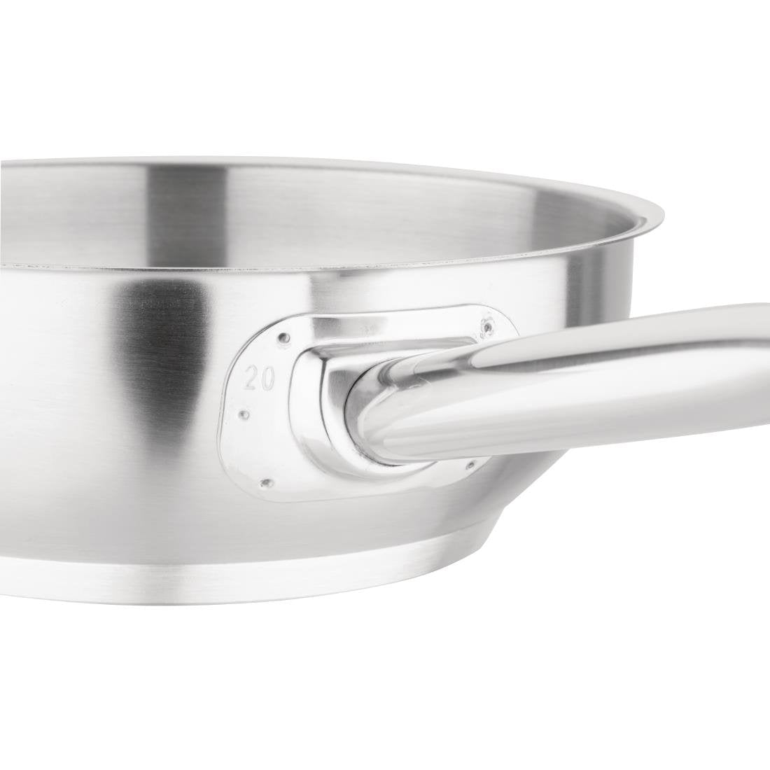 Vogue Stainless Steel Saute Pan 200mm