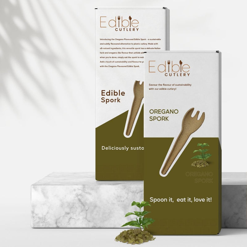 Edible Oregano Spork - Carton of 1000