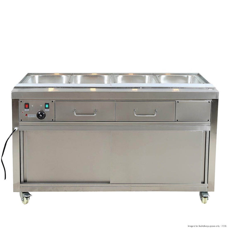 Thermaster Heated Bain Marie Food Display Without Glass Top PG150FE-B