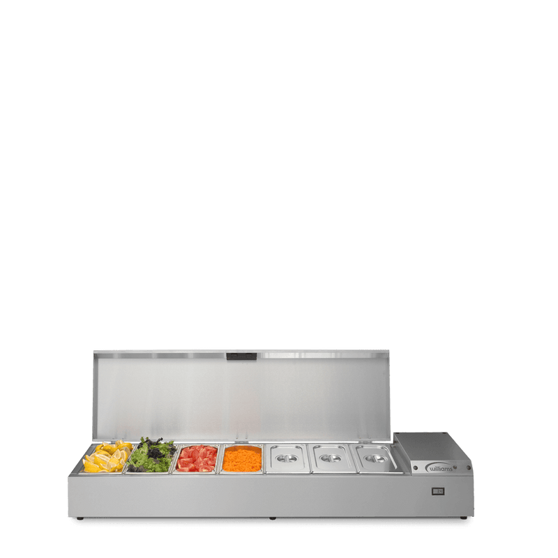 Williams Thermowell - Seven Pan Counter Top Refrigerated Well