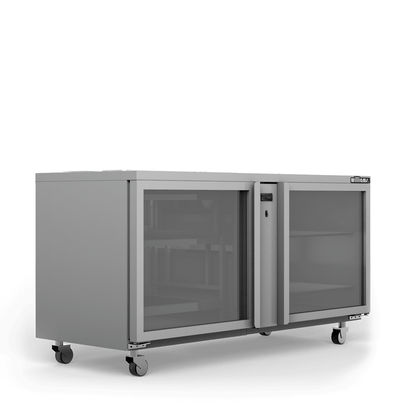 Williams Two Door Remote Glass Chiller With Two Shelves