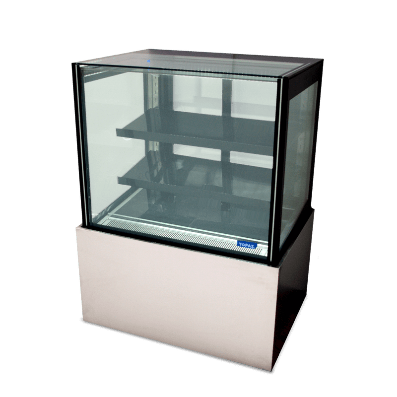 Topaz 1200Mm Two Tier (Plus Base) Free Standing Refrigerated Cake Display
