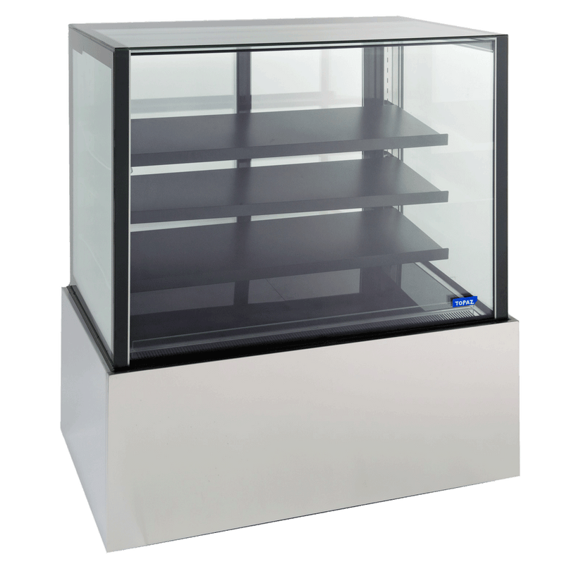 Topaz 1200Mm Three Tier (Plus Base) Free Standing Refrigerated Cake Display