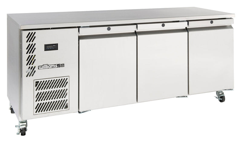 Williams Opal Hydrocarbon - Three Door Stainless Steel Self Contained Under Counter Fridge