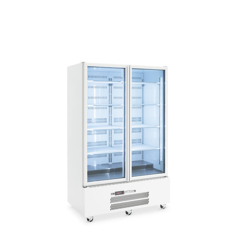 Williams Quartz Star - Two Door White Colorbond Upright Display Refrigerator