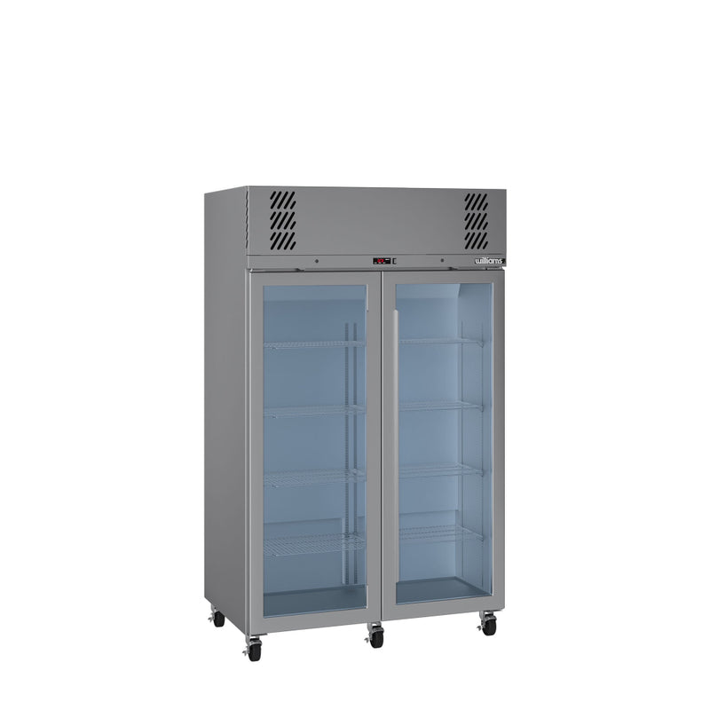 Williams Pearl - Two Door Stainless Steel Upright Display Freezer