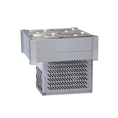 Roband Refrigerated Bain Marie 4 x 1/2 size, pans not included, double row