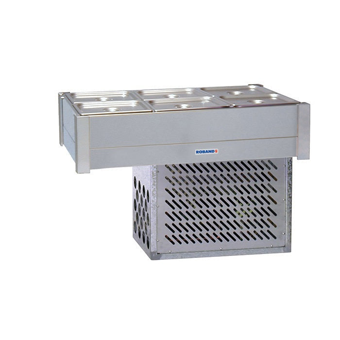 Roband Refrigerated Bain Marie 6 x 1/2 size, pans not included, double row