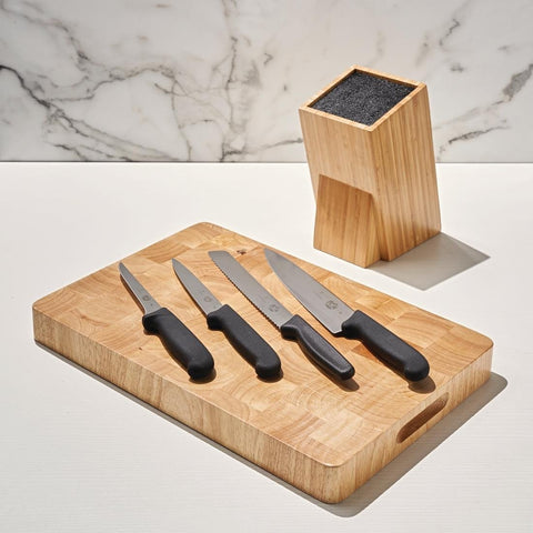 Vogue Prep Like a Pro 3-Piece Knife Set with Knife Block - SA645