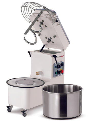 Mecnosud Spiral Mixer - Tilting Head Removable Bowl Dual Speed