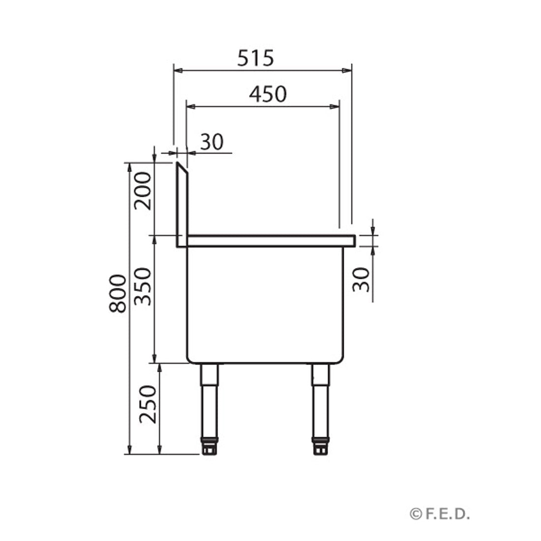 Modular Systems Single Mop Sink SMS-H