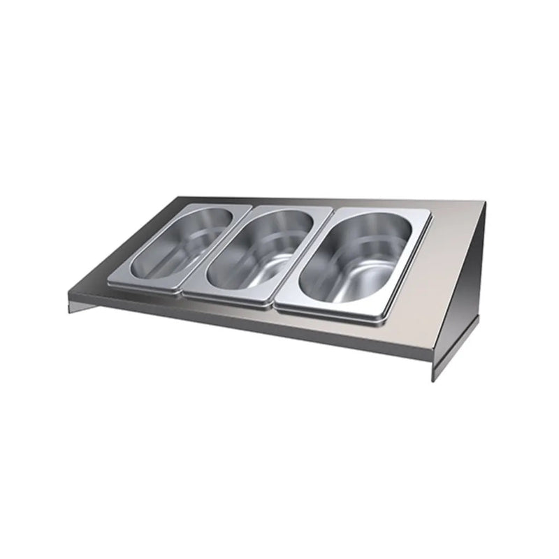 Simply Stainless Condiment Holders - 3 Pan SBM.CH.3