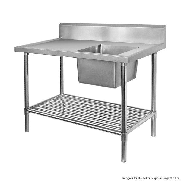 Modular Systems Single Right Sink Bench With Pot Undershelf