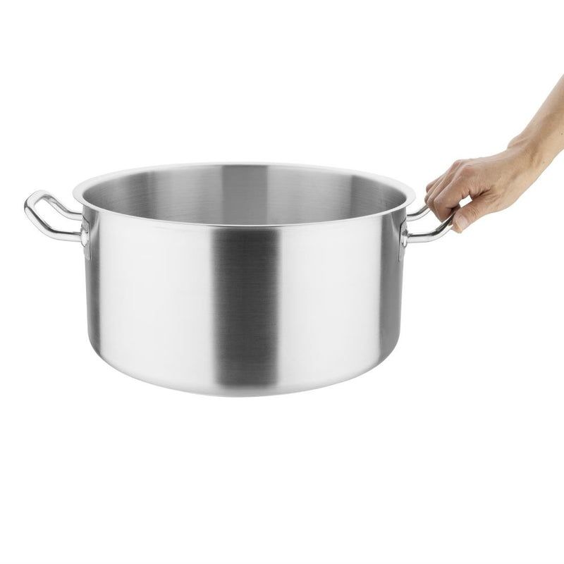 Vogue Stainless Steel Stew Pan 18.5Ltr