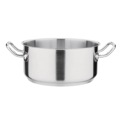 Vogue Stainless Steel Casserole Pan 4.5Ltr