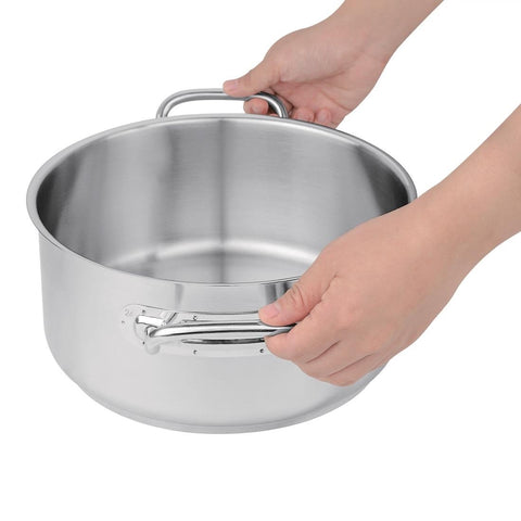 Vogue Stainless Steel Casserole Pan 4.5Ltr