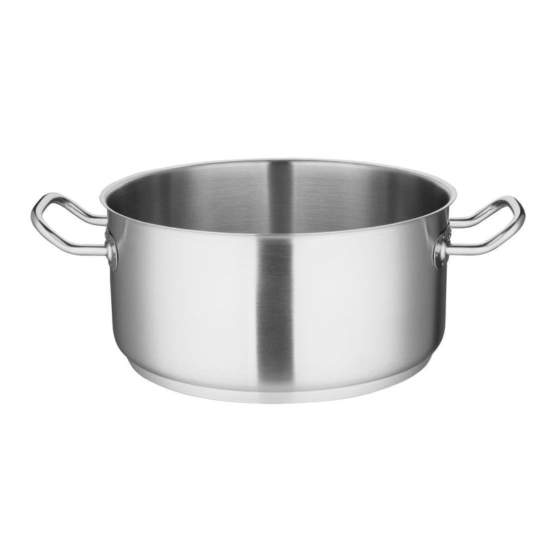 Vogue Stainless Steel Casserole Pan 7.5Ltr