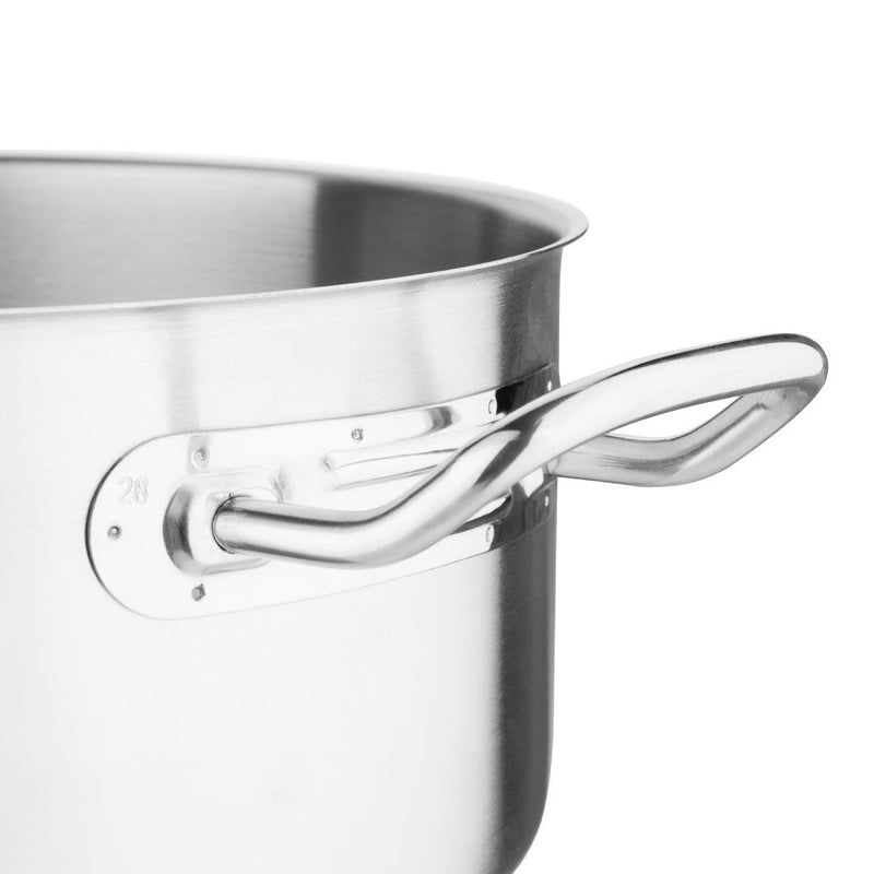 Vogue Stainless Steel Casserole Pan 7.5Ltr