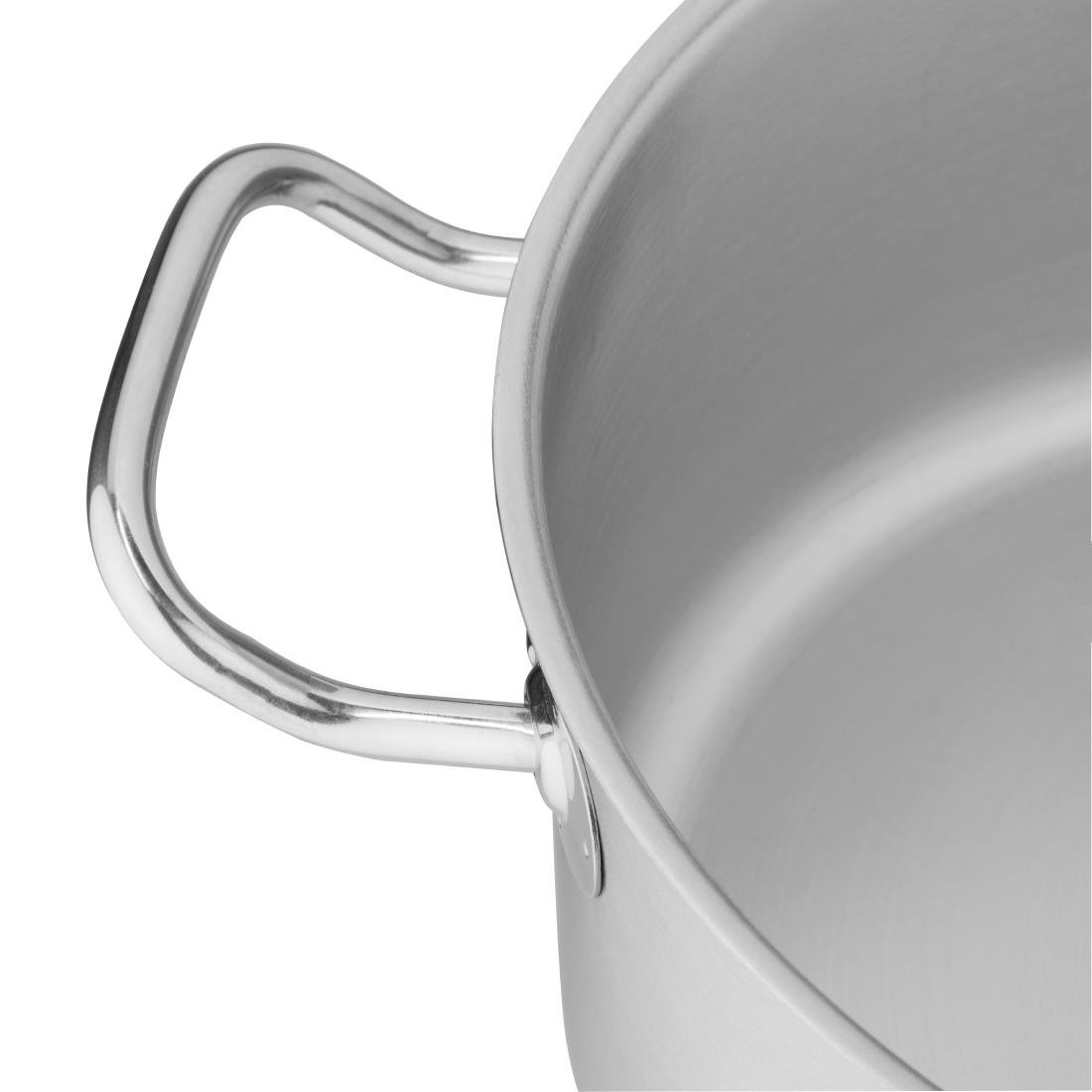 Vogue Stainless Steel Casserole Pan 7.5Ltr - T177