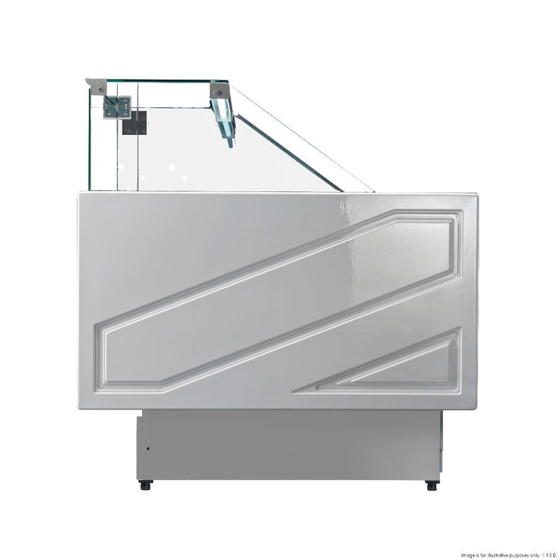 TECNODOM by FHE Serie Mr 2480Mm Wide Deli Display With Storage And Castors TDMR-0925