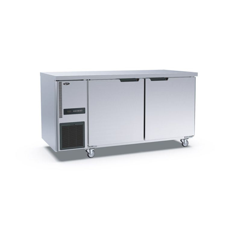 Thermaster Stainless Steel Double Door Workbench Freezer TL1500BT