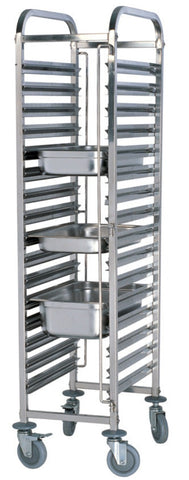 Stainless Steel 15 Tier Gn Trolley