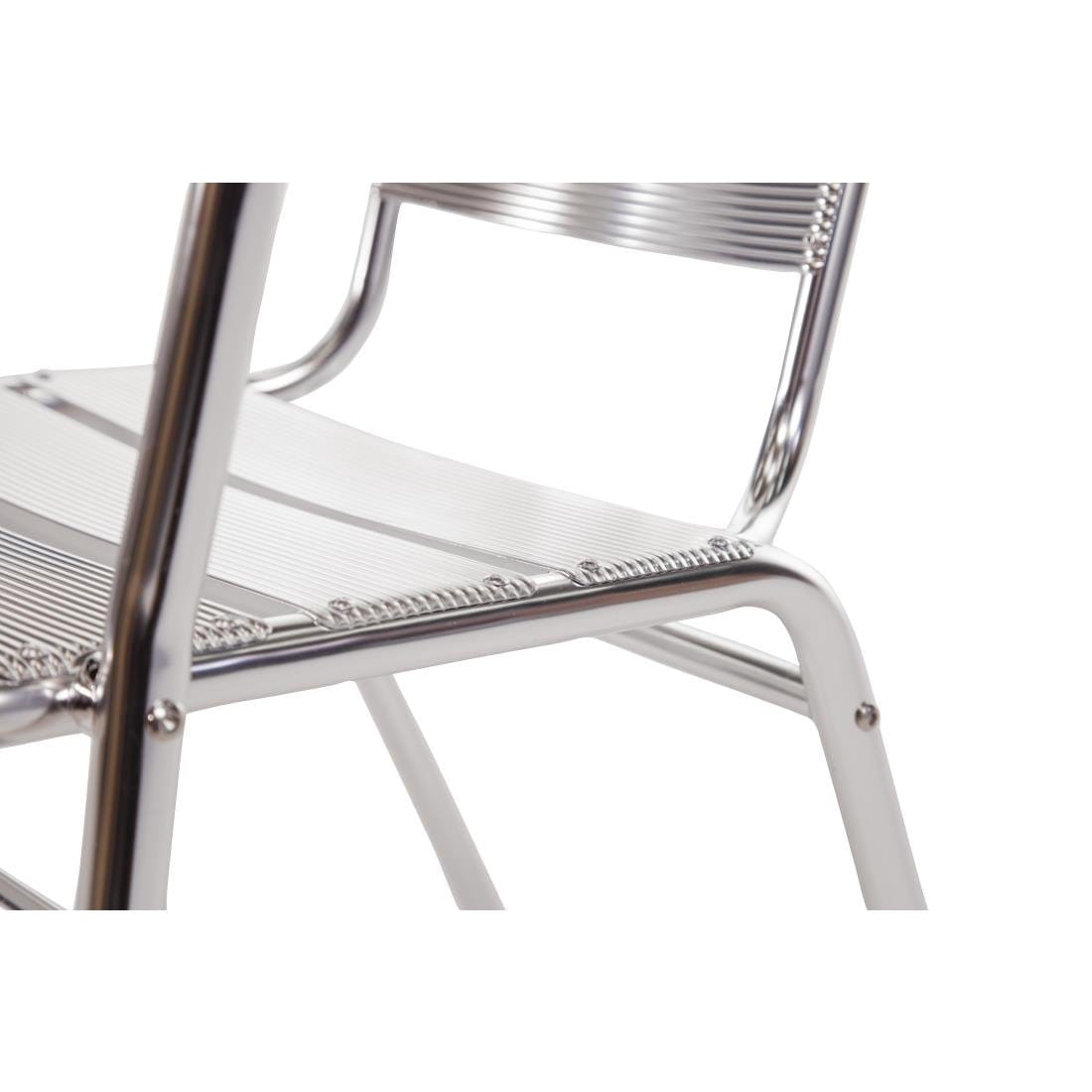 Bolero Aluminium Stacking Chairs 735mm