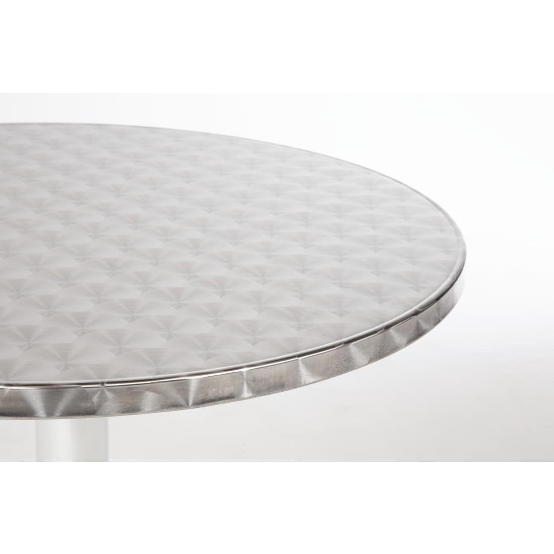 Bolero Round Bistro Table Stainless Steel 600mm