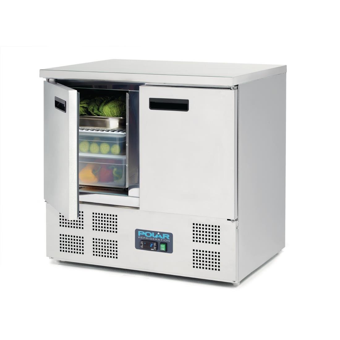 Polar G-Series Double Door Counter Fridge 240Ltr