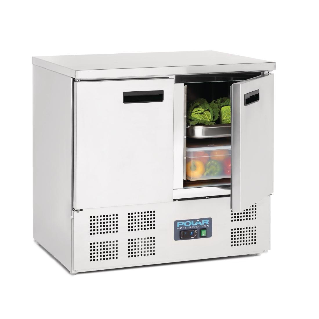 Polar G-Series Double Door Counter Fridge 240Ltr