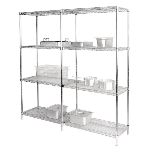 Vogue Chrome Wire Shelves 1220 x 610mm (Pack of 2)