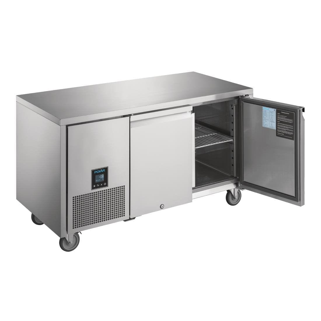 Polar U-Series Premium Double Door Counter Freezer 267tr