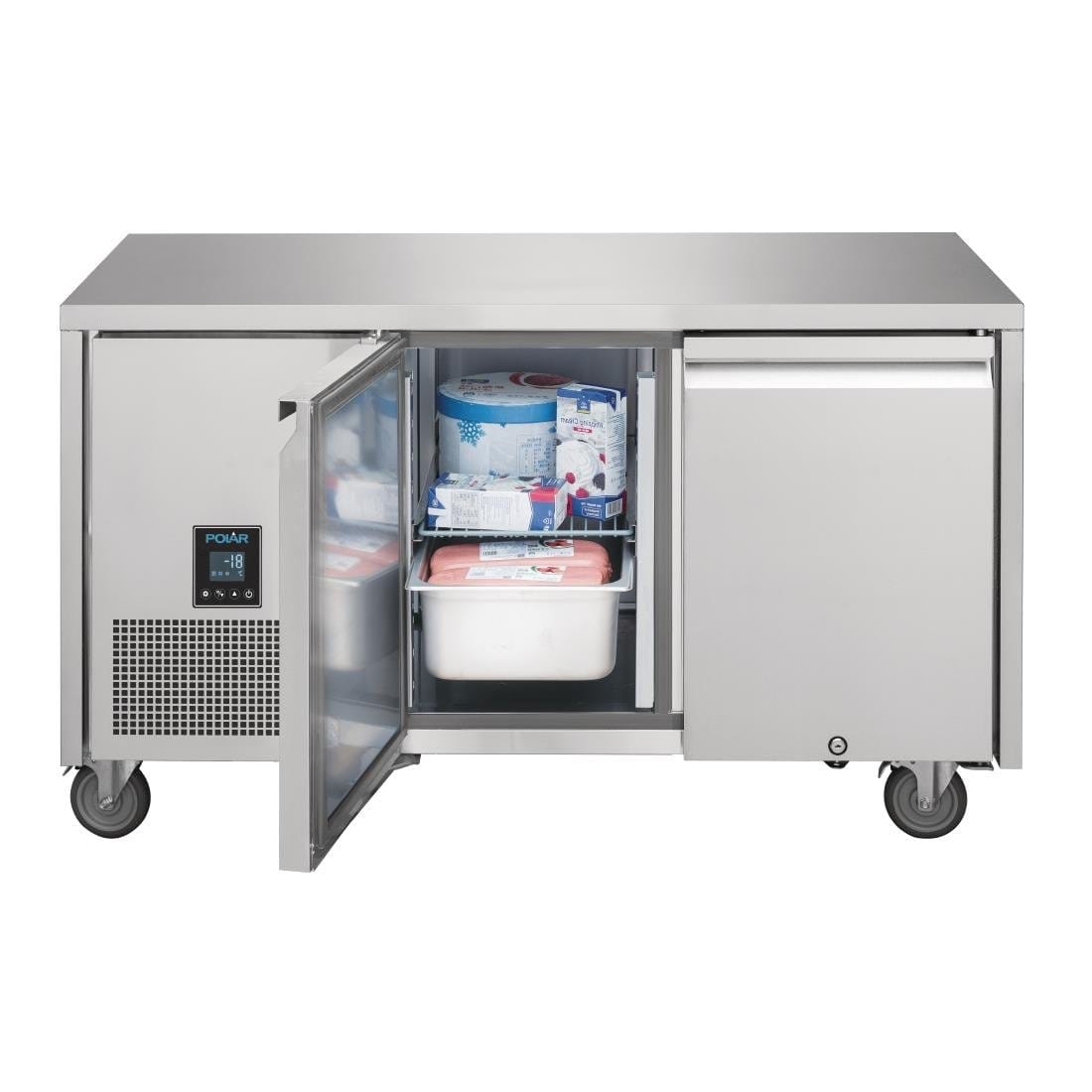 Polar U-Series Premium Double Door Counter Freezer 267tr