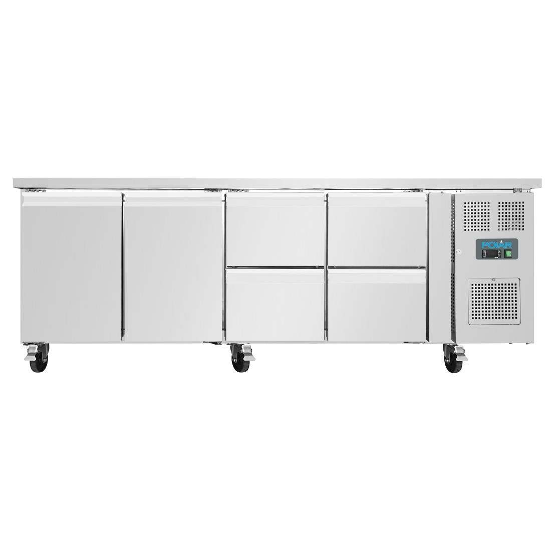 Polar U-series Counters 4 drawers/2 doors