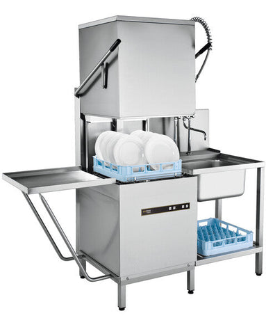 Hobart Ecomax Single Phase Hood Type Dish & Glasswasher - 604